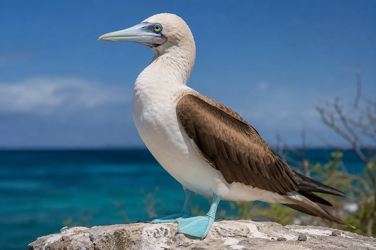 Stunning Abbott's Booby: A Tropical Seabird's Majestic Gaze