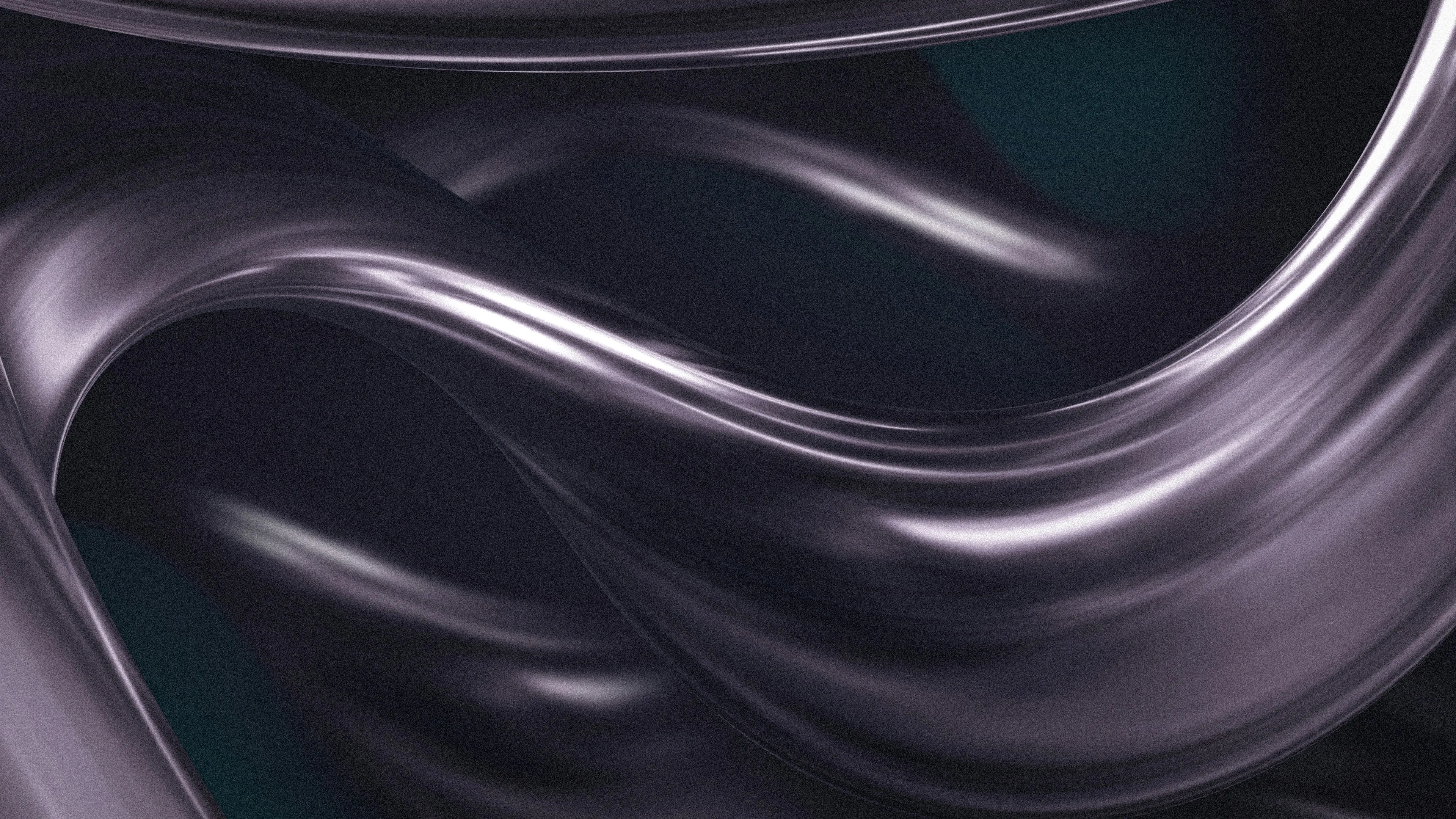 Hypnotic Metallic Waves: Abstract 3D Render Design