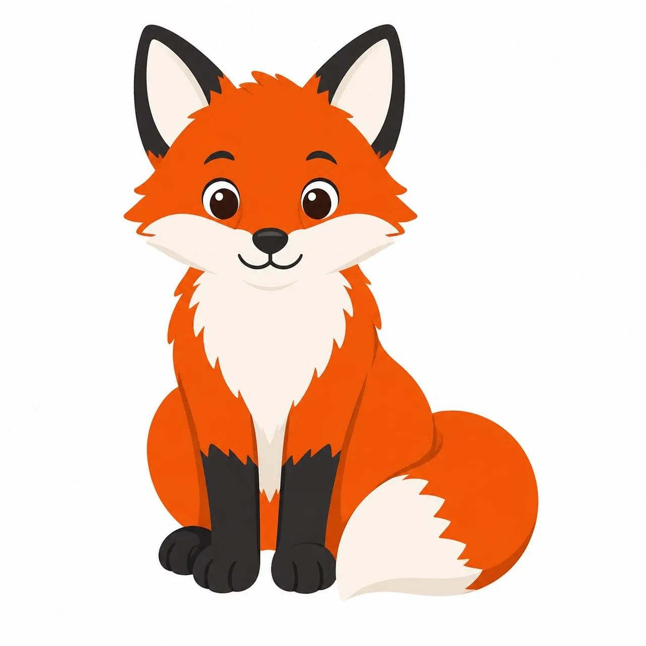 Charming Cartoon Fox: Adorable Wildlife for Children's Stories