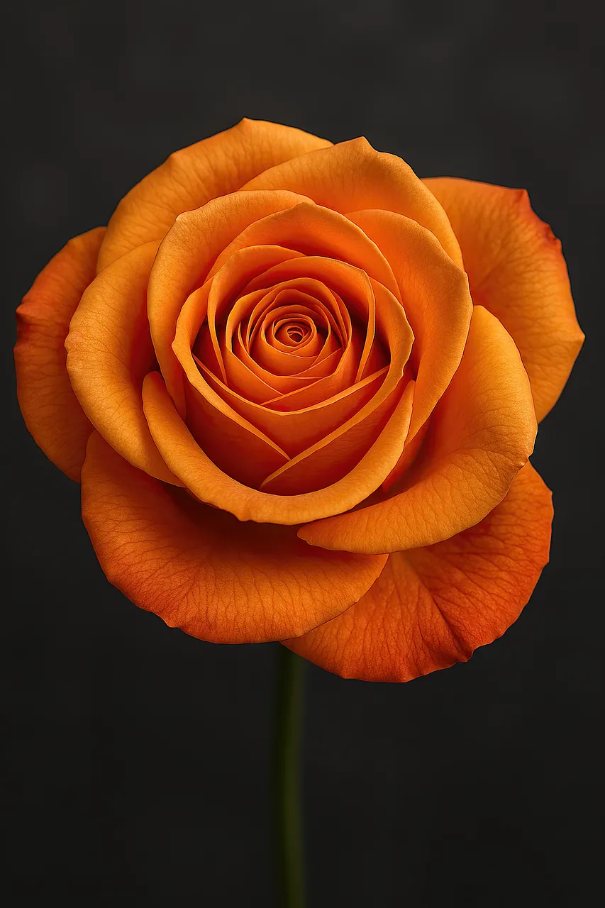 Vibrant Orange Rose: Stunning Bloom Wallpaper