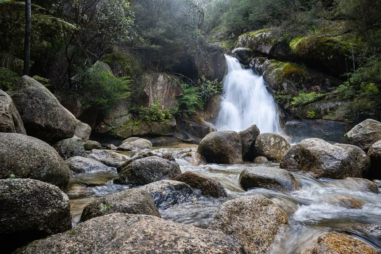 Cascading Serenity: Ladies Bath Falls Oasis