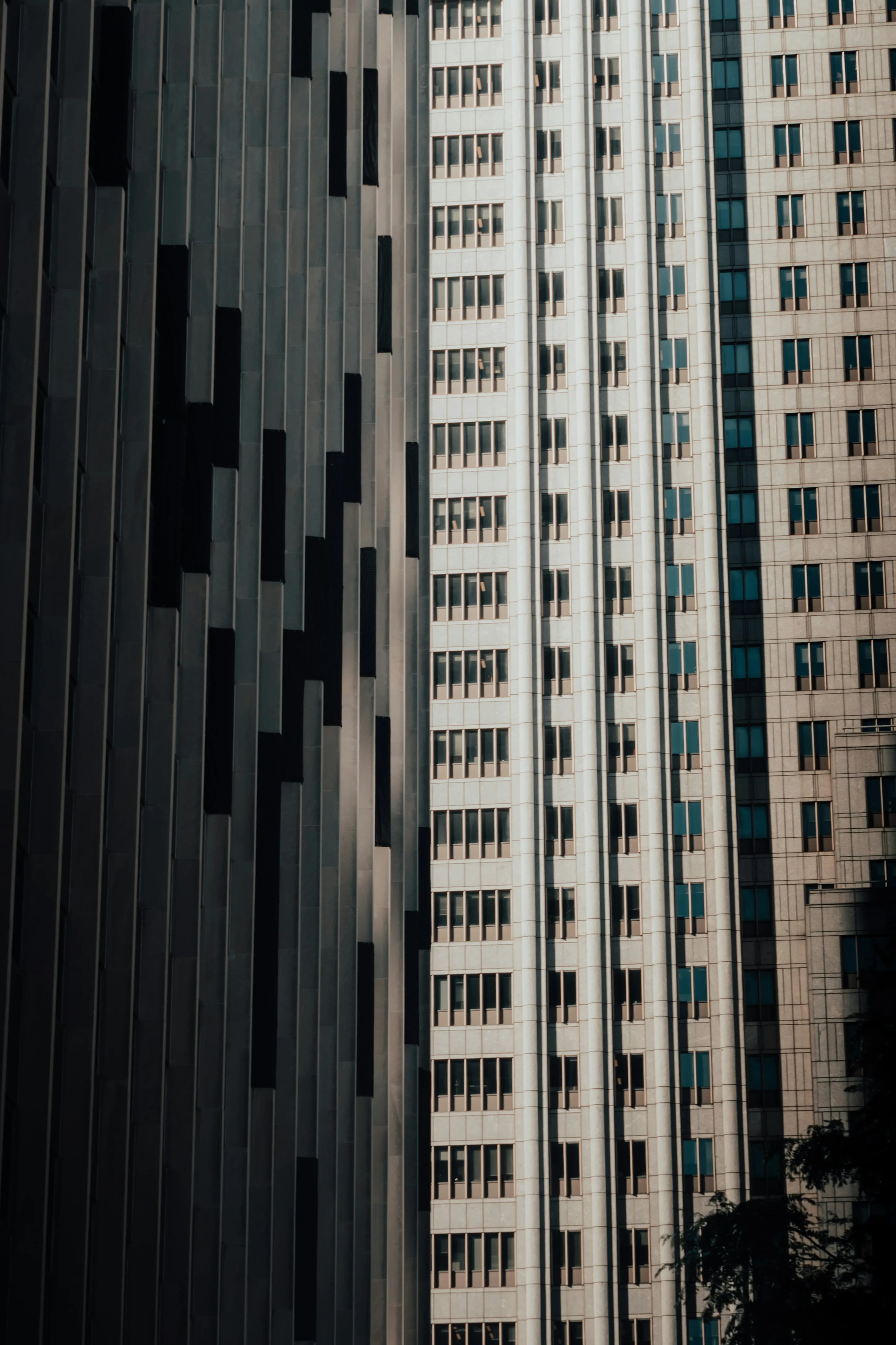 Striking Urban Symphony: Modern Skyscraper Facades