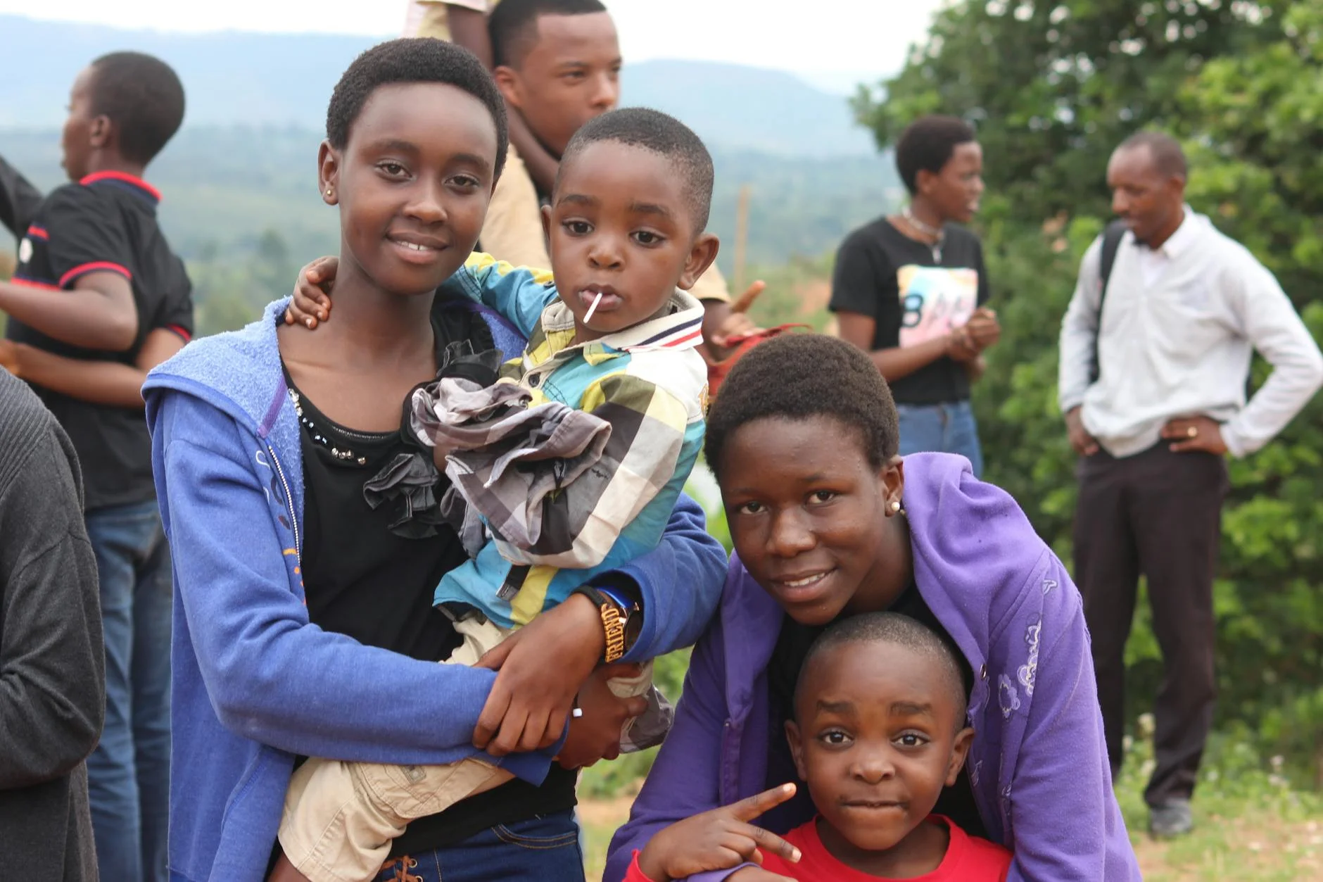 Joyful African Family Portrait: Genuine Smiles and Connection