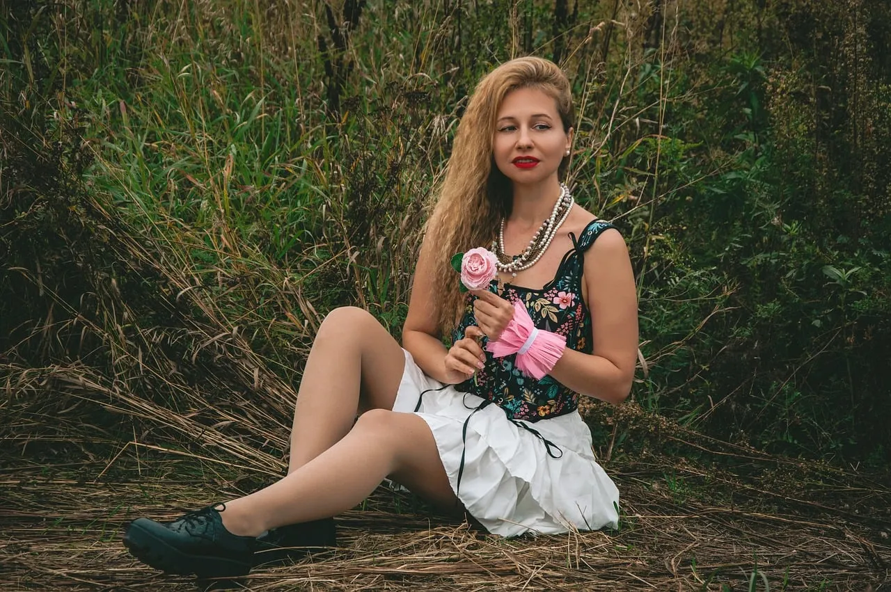 Autumn Muse: Bohemian Beauty Amidst Nature's Embrace
