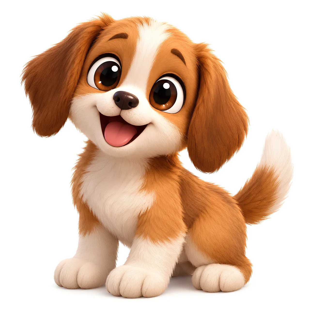 Adorable Animated Puppy: Irresistible Friend for All Ages
