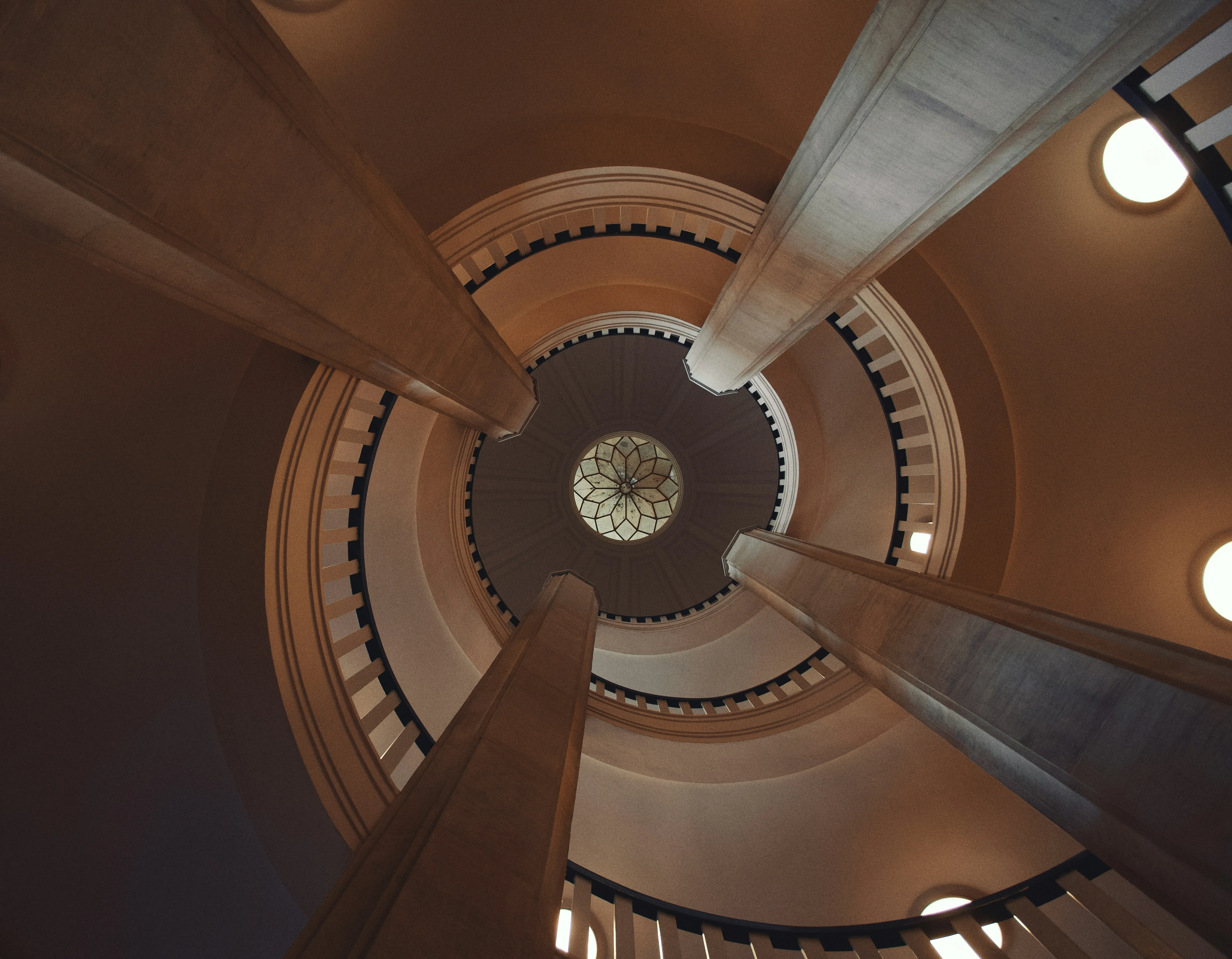 Breathtaking Grand Spiral Staircase: Architectural Majesty Upwards