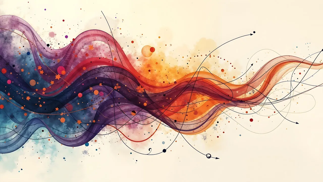 Vibrant Abstract Waves: Dynamic Art for Your Screen