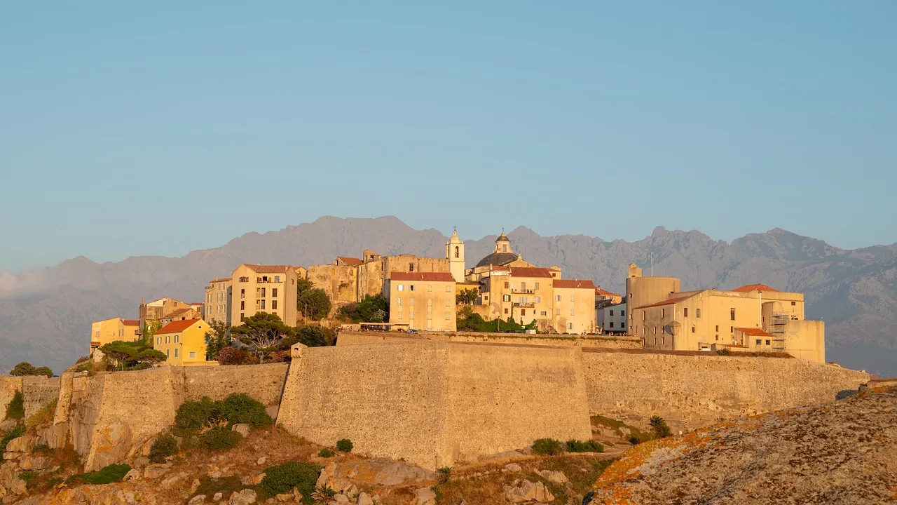 Breathtaking Calvi Citadel: Corsican Sunset Panorama