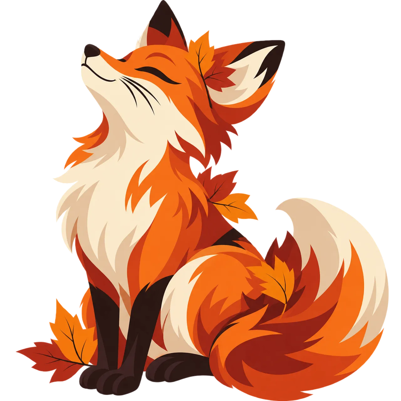 Charming Autumn Fox: A Cozy Forest Friend