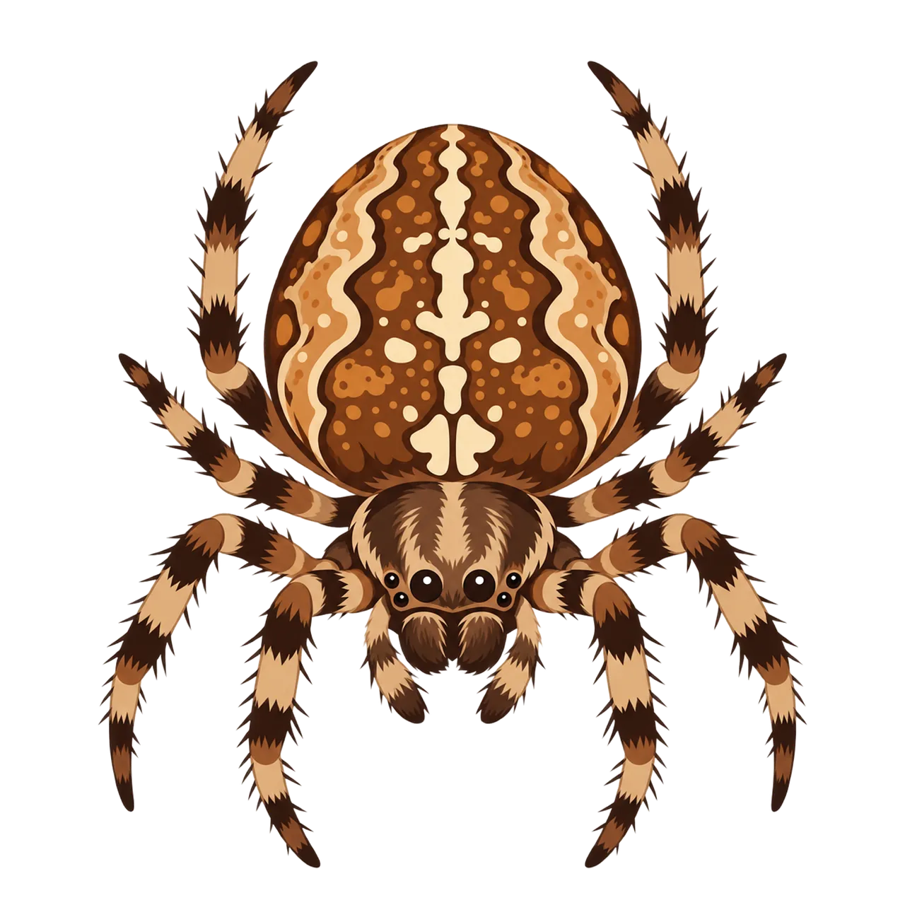 Intricate Orb-Weaver Illustration: Nature's Masterpiece Unveiled