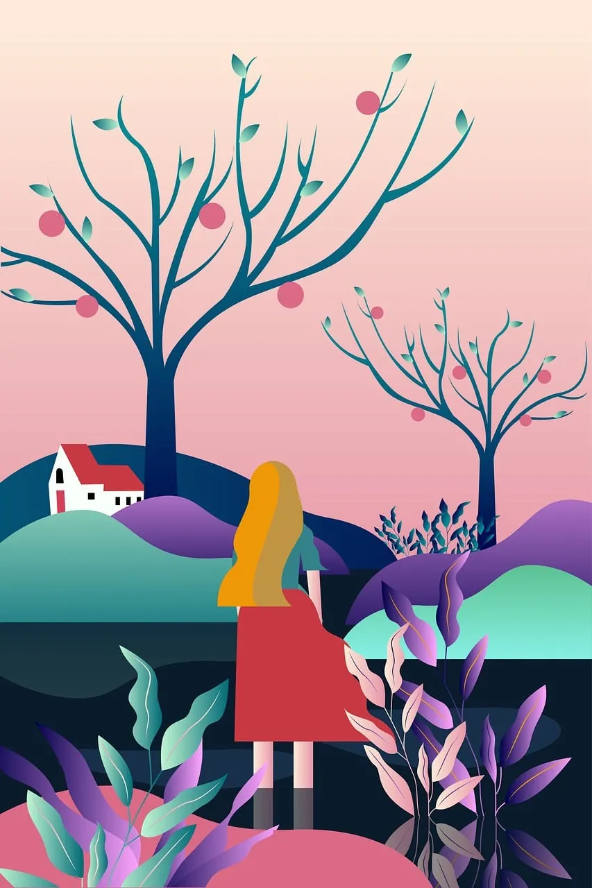 Enchanting Sunset Serenade: A Fairytale Landscape