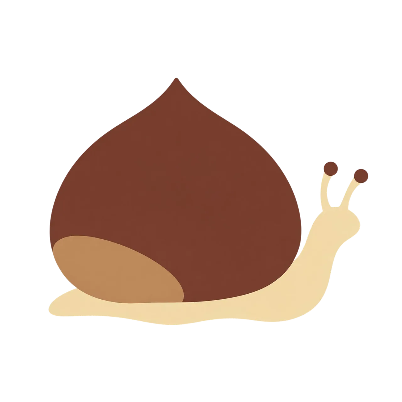 Charming Chestnut Snail: A Whimsical Autumn Woodland Creature