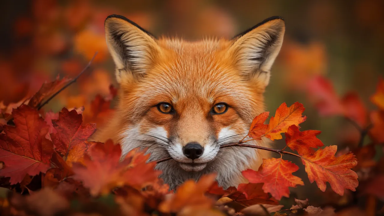 Enchanting Autumn Fox: A Master of Forest Camouflage