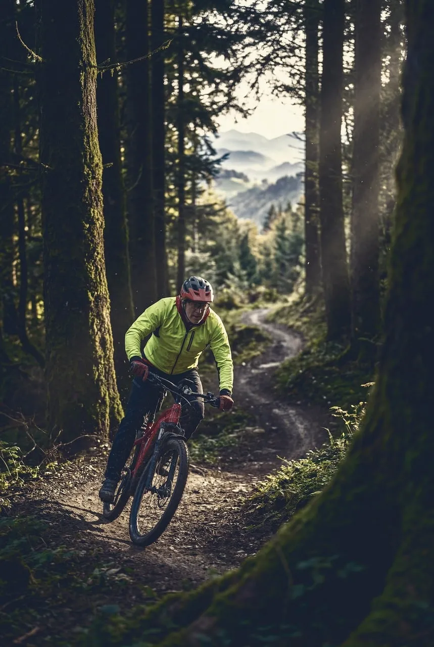 Epic Mountain Biking: Thrilling Forest Trail Adventure