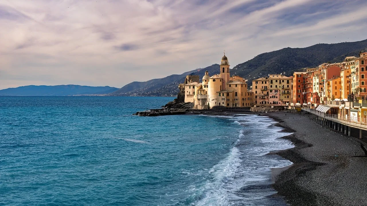 Breathtaking Coastal Sunset: European Charm by the Sea