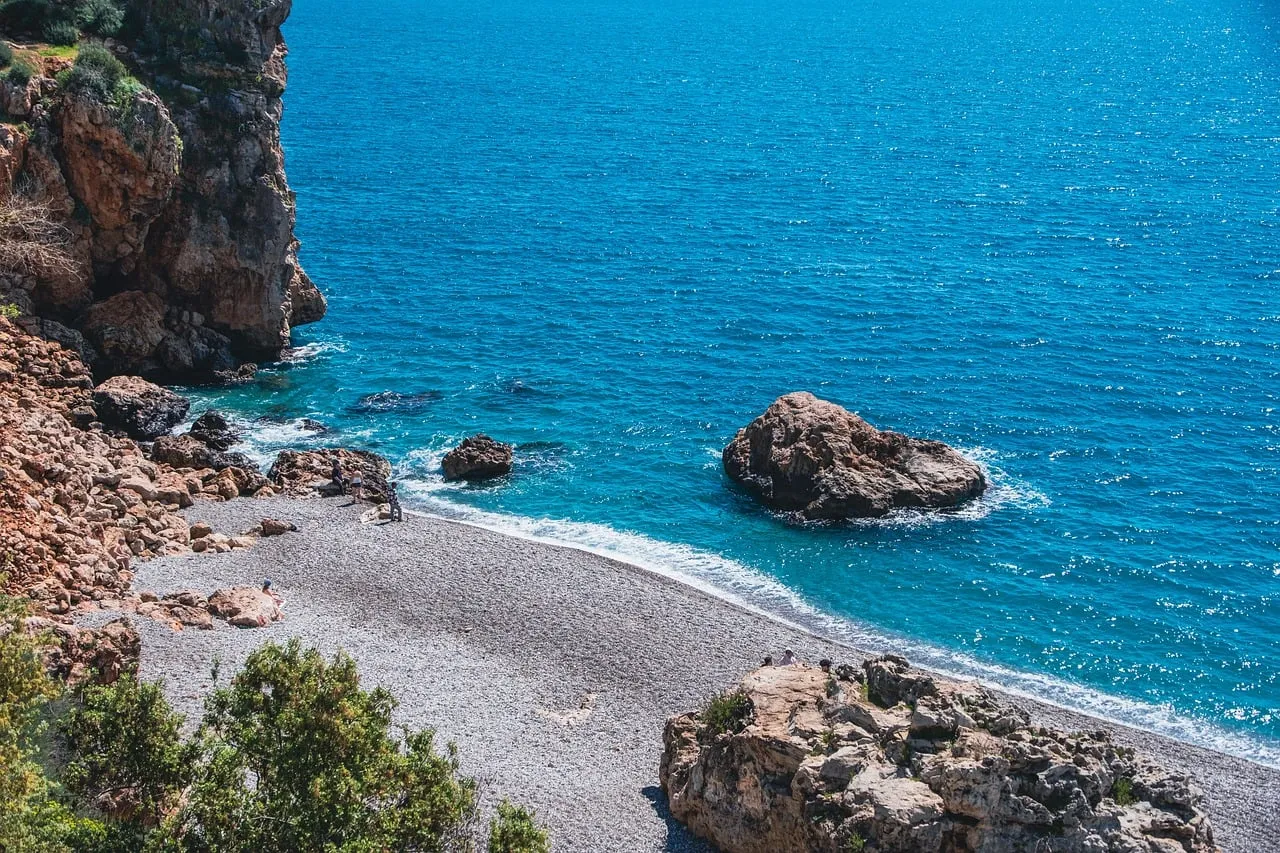 Azure Mediterranean Gem: Rocky Beach Paradise in Antalya