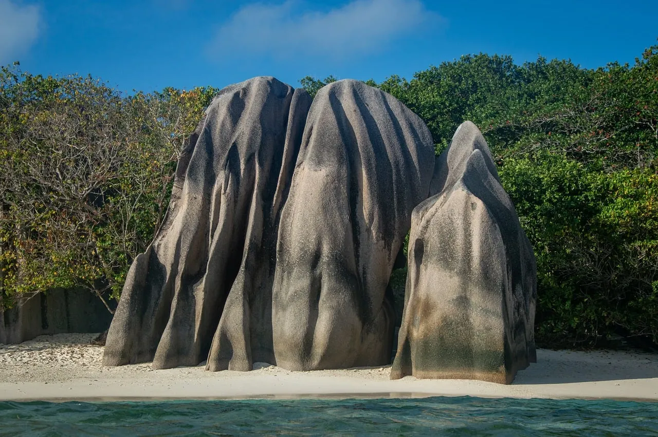 Dramatic Seychelles Boulders: Nature's Sculptural Beach Art