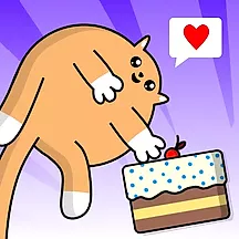 猫はケーキが大好き