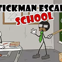 Fuga do Stickman da Escola