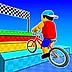 自転車で障害物コース
