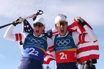 Ogden and Schumacher Secure Historic Silver for U.S. in Olympic Cross-Country Team Sprint