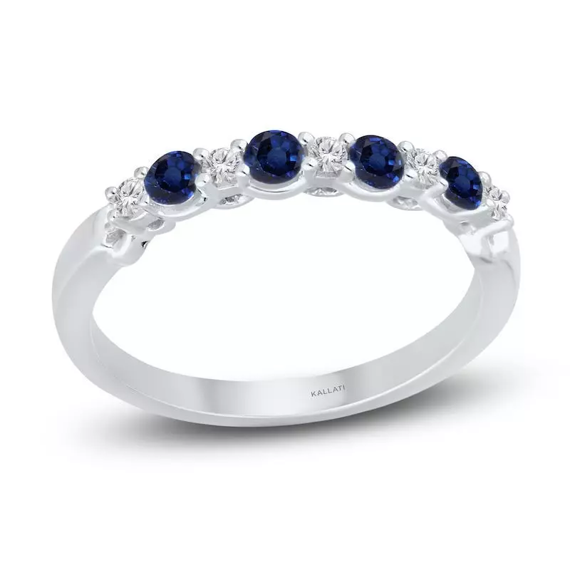 Inspired by Carolyn Bessette Kennedy: Timeless Sapphire and Diamond Eternity Bands