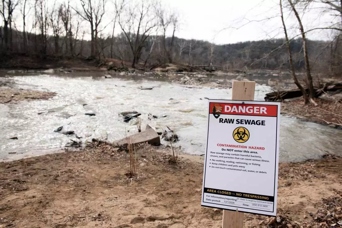 Class-Action Lawsuit Filed Over Potomac Sewage Spill