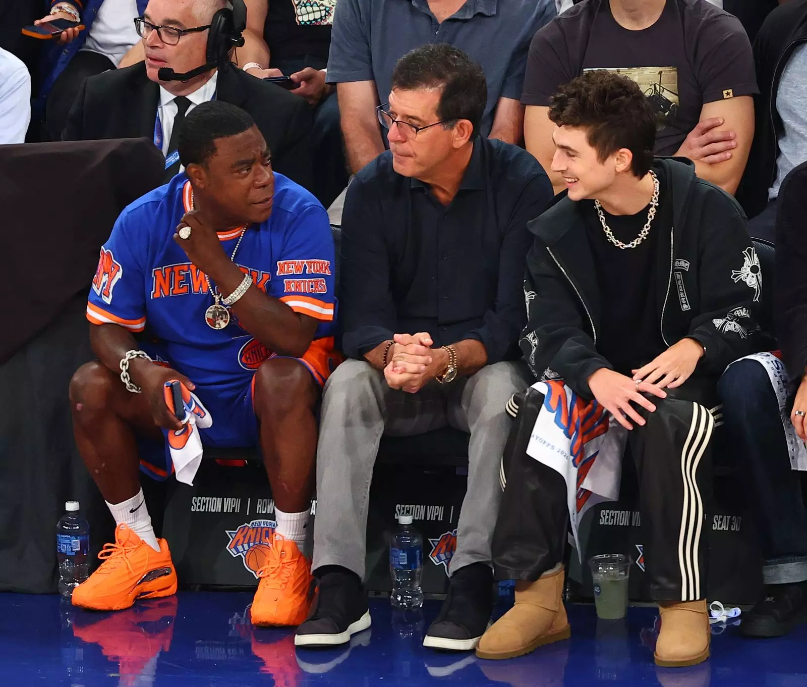 Timothée Chalamet's Courtside Comfort: Mini Uggs Take Center Stage at Knicks Game